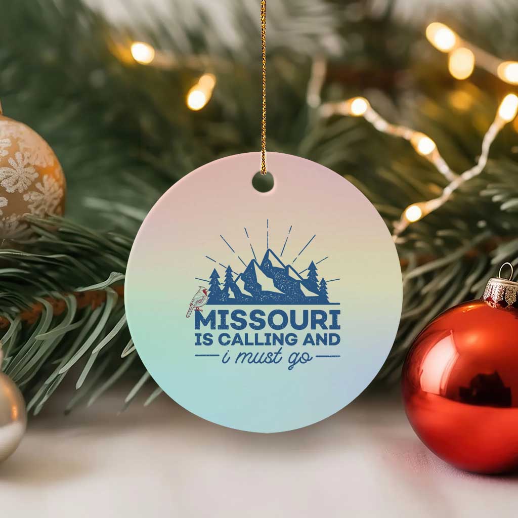 Missouri Traveling Lover Ceramic Ornament Missouri Is Calling And I Must Go