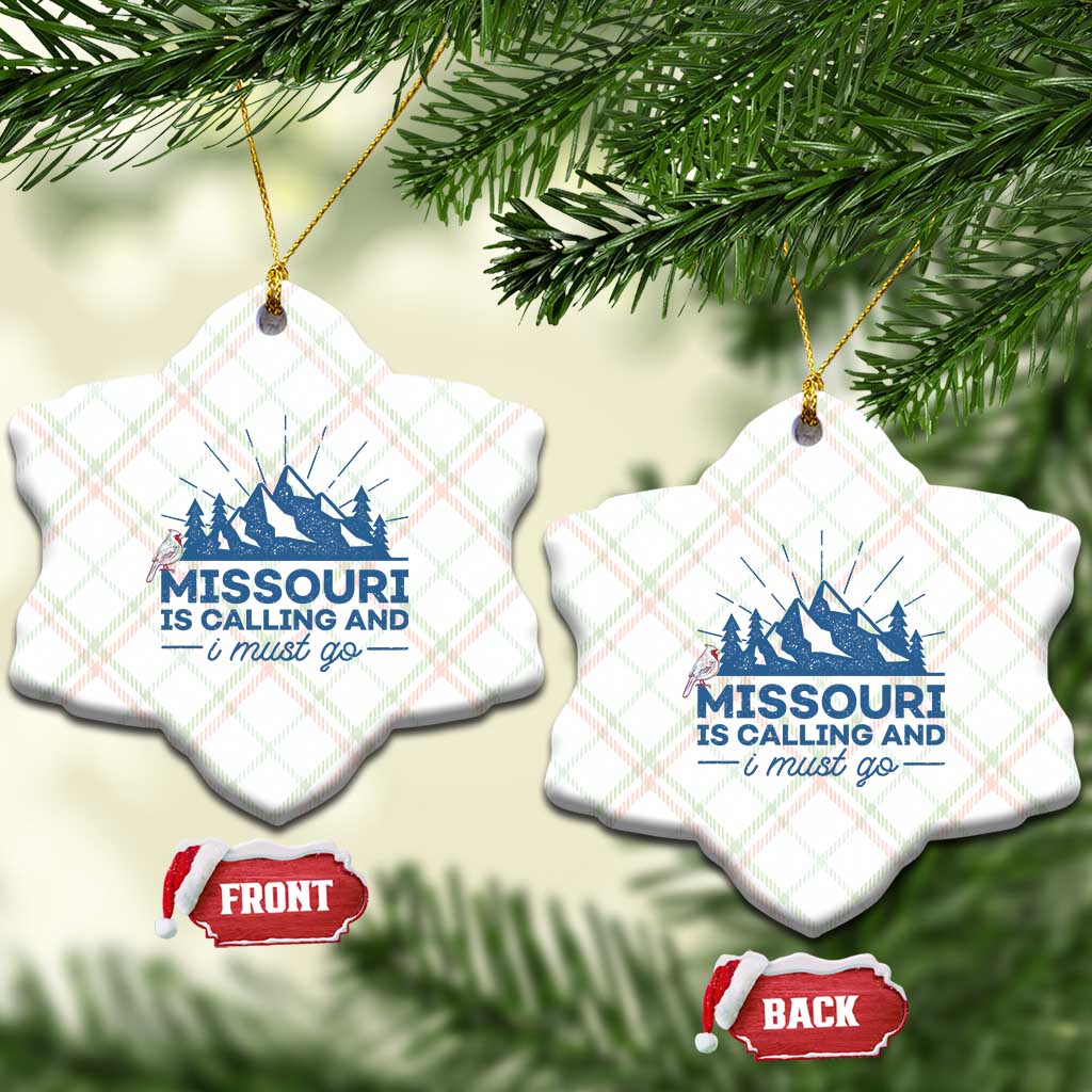 Missouri Traveling Lover Ceramic Ornament Missouri Is Calling And I Must Go