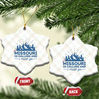 Missouri Traveling Lover Ceramic Ornament Missouri Is Calling And I Must Go
