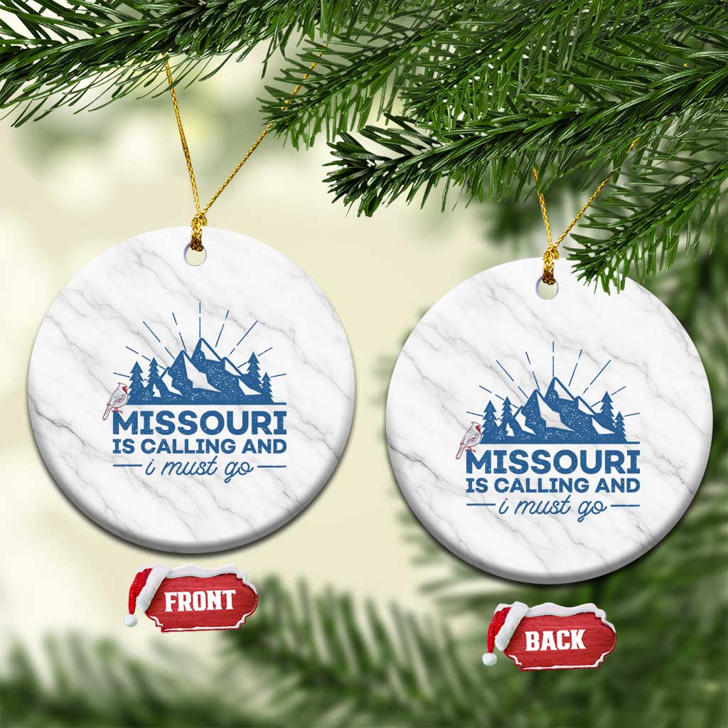 Missouri Traveling Lover Ceramic Ornament Missouri Is Calling And I Must Go