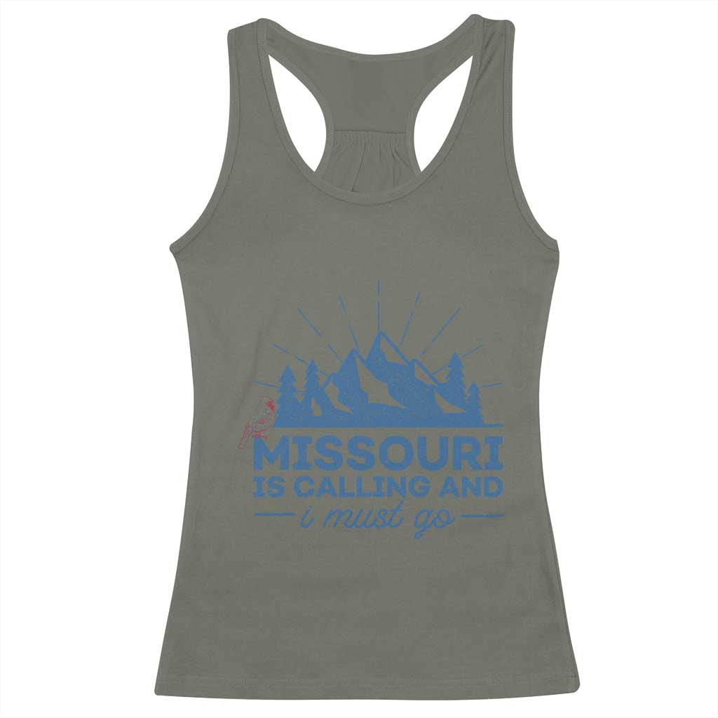 Missouri Traveling Lover Racerback Tank Top Missouri Is Calling And I Must Go