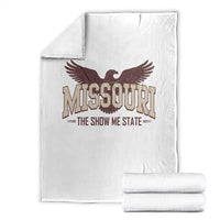 Vintage Missouri Eagle Throw Blanket Missouri The Show Me State Retro Distressed