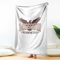 Vintage Missouri Eagle Throw Blanket Missouri The Show Me State Retro Distressed