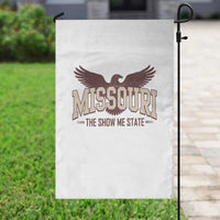 Vintage Missouri Eagle Garden Flag Missouri The Show Me State Retro Distressed