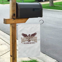 Vintage Missouri Eagle Garden Flag Missouri The Show Me State Retro Distressed