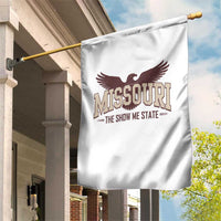 Vintage Missouri Eagle Garden Flag Missouri The Show Me State Retro Distressed