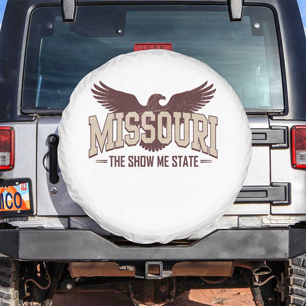 Vintage Missouri Eagle Spare Tire Cover Missouri The Show Me State Retro Distressed