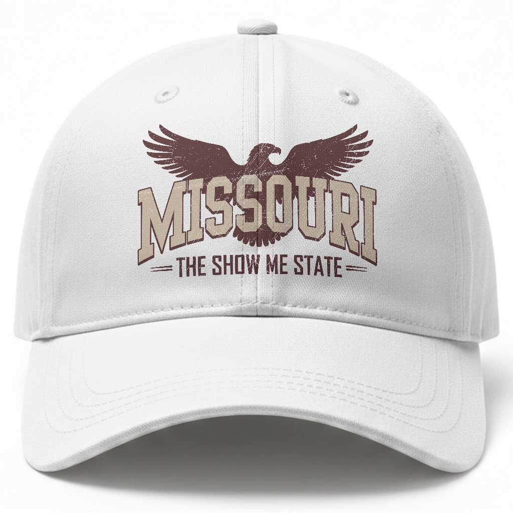 Vintage Missouri Eagle Baseball Cap Missouri The Show Me State Retro Distressed