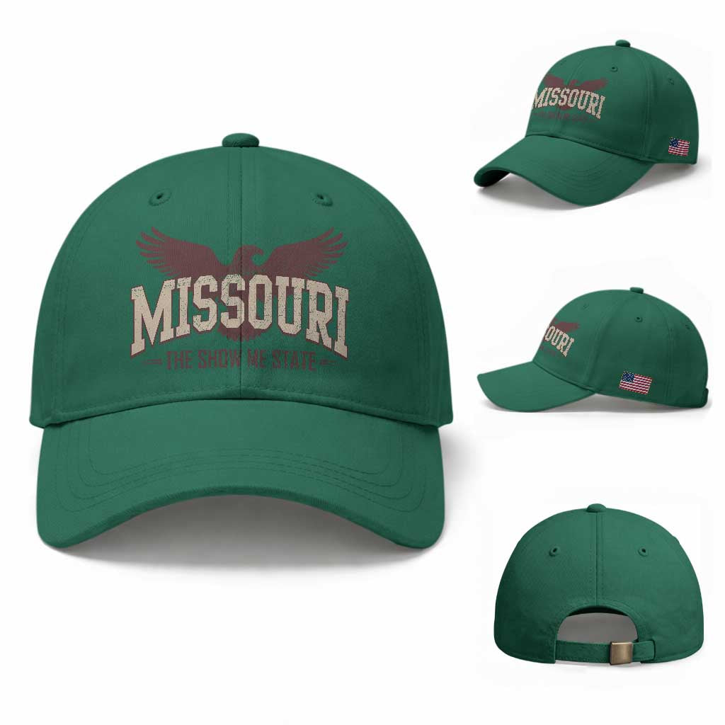 Vintage Missouri Eagle Baseball Cap Missouri The Show Me State Retro Distressed