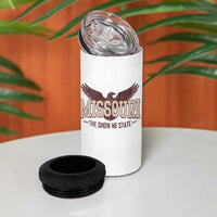 Vintage Missouri Eagle 4 in 1 Can Cooler Tumbler Missouri The Show Me State Retro Distressed