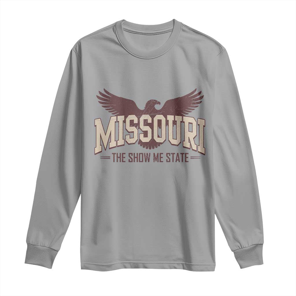 Vintage Missouri Eagle Long Sleeve Shirt Missouri The Show Me State Retro Distressed