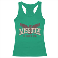 Vintage Missouri Eagle Racerback Tank Top Missouri The Show Me State Retro Distressed