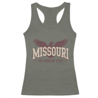 Vintage Missouri Eagle Racerback Tank Top Missouri The Show Me State Retro Distressed