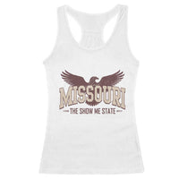 Vintage Missouri Eagle Racerback Tank Top Missouri The Show Me State Retro Distressed