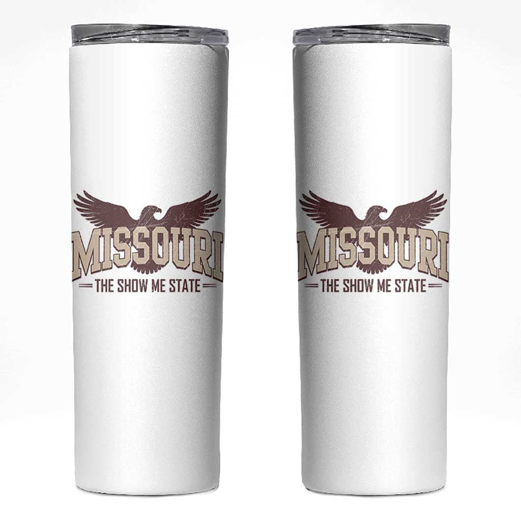 Vintage Missouri Eagle Skinny Tumbler Missouri The Show Me State Retro Distressed