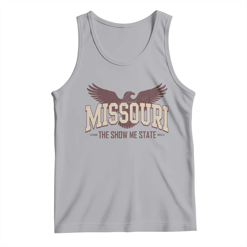 Vintage Missouri Eagle Tank Top Missouri The Show Me State Retro Distressed