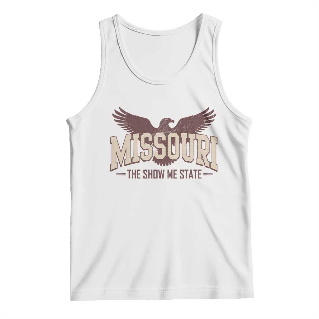 Vintage Missouri Eagle Tank Top Missouri The Show Me State Retro Distressed