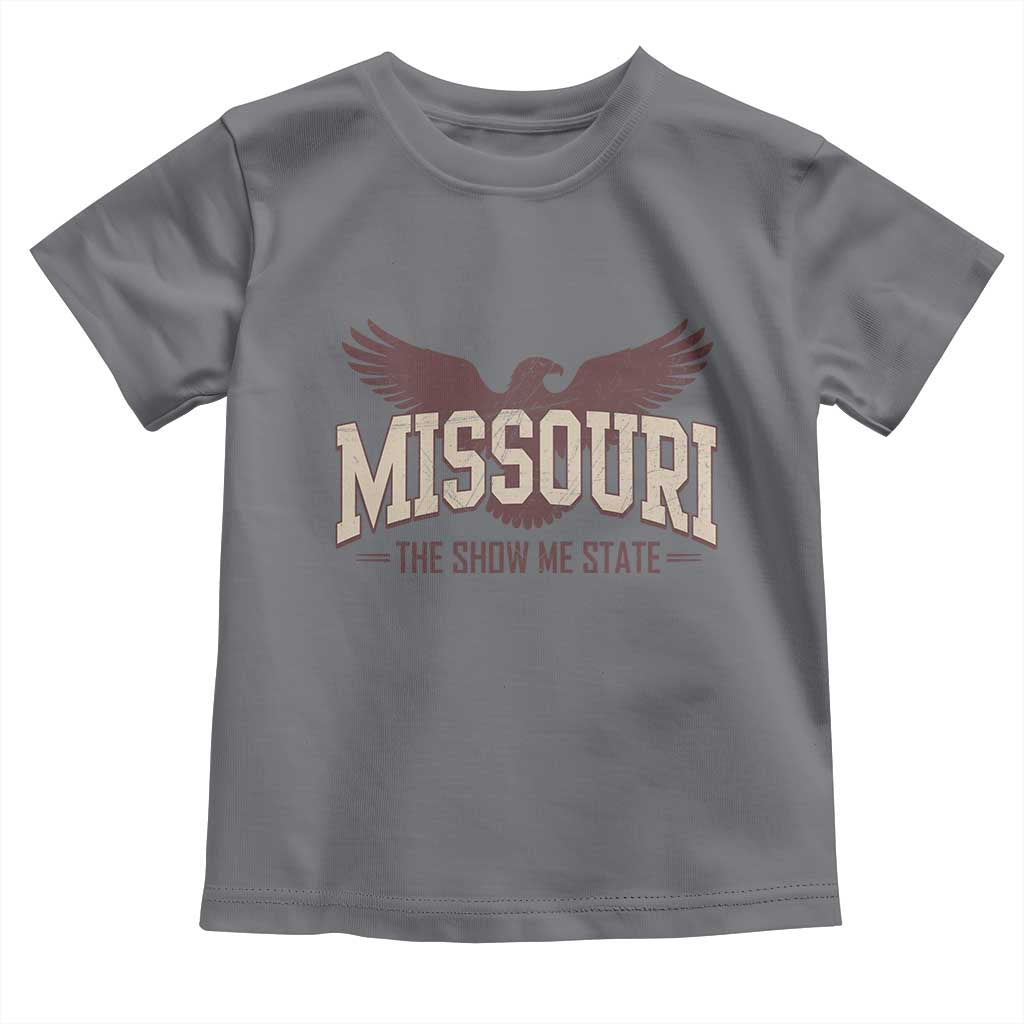 Vintage Missouri Eagle Toddler T Shirt Missouri The Show Me State Retro Distressed