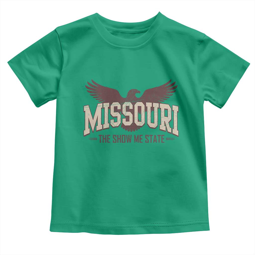 Vintage Missouri Eagle Toddler T Shirt Missouri The Show Me State Retro Distressed