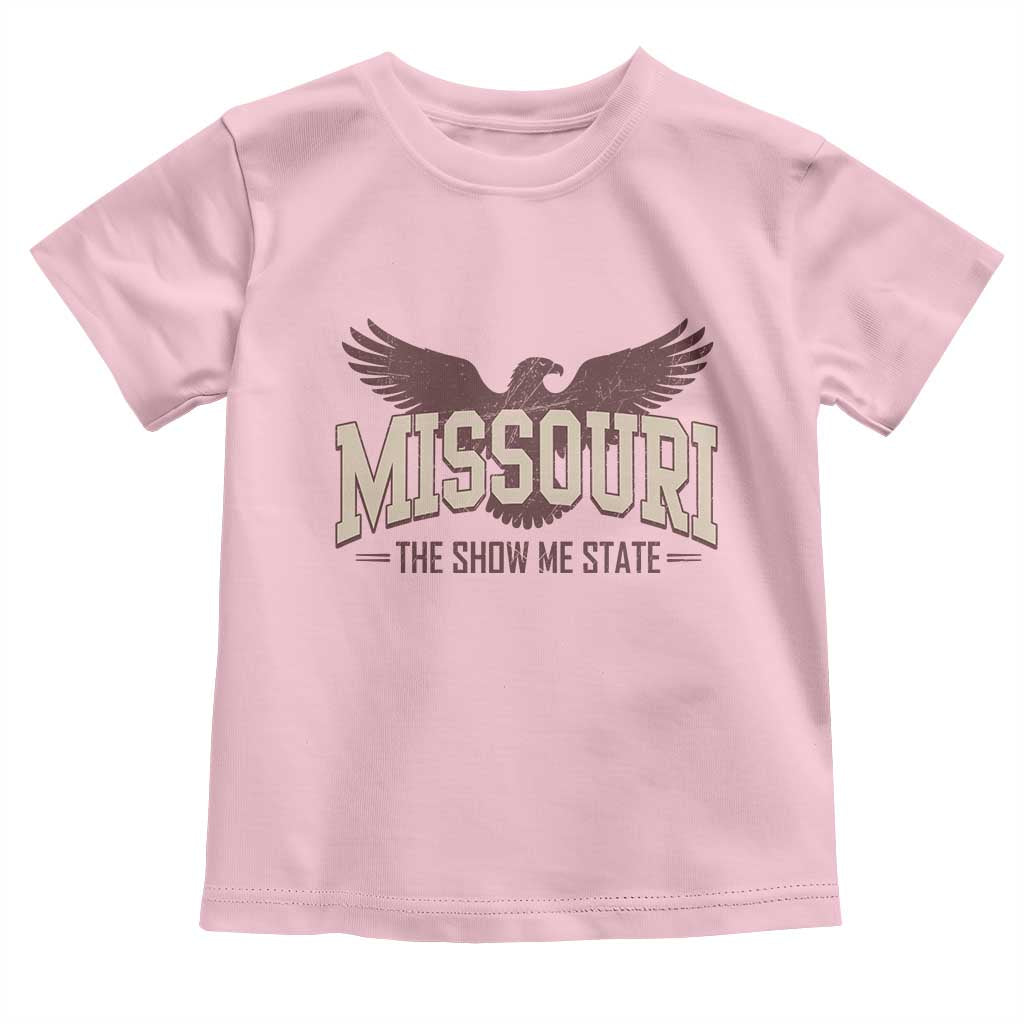 Vintage Missouri Eagle Toddler T Shirt Missouri The Show Me State Retro Distressed