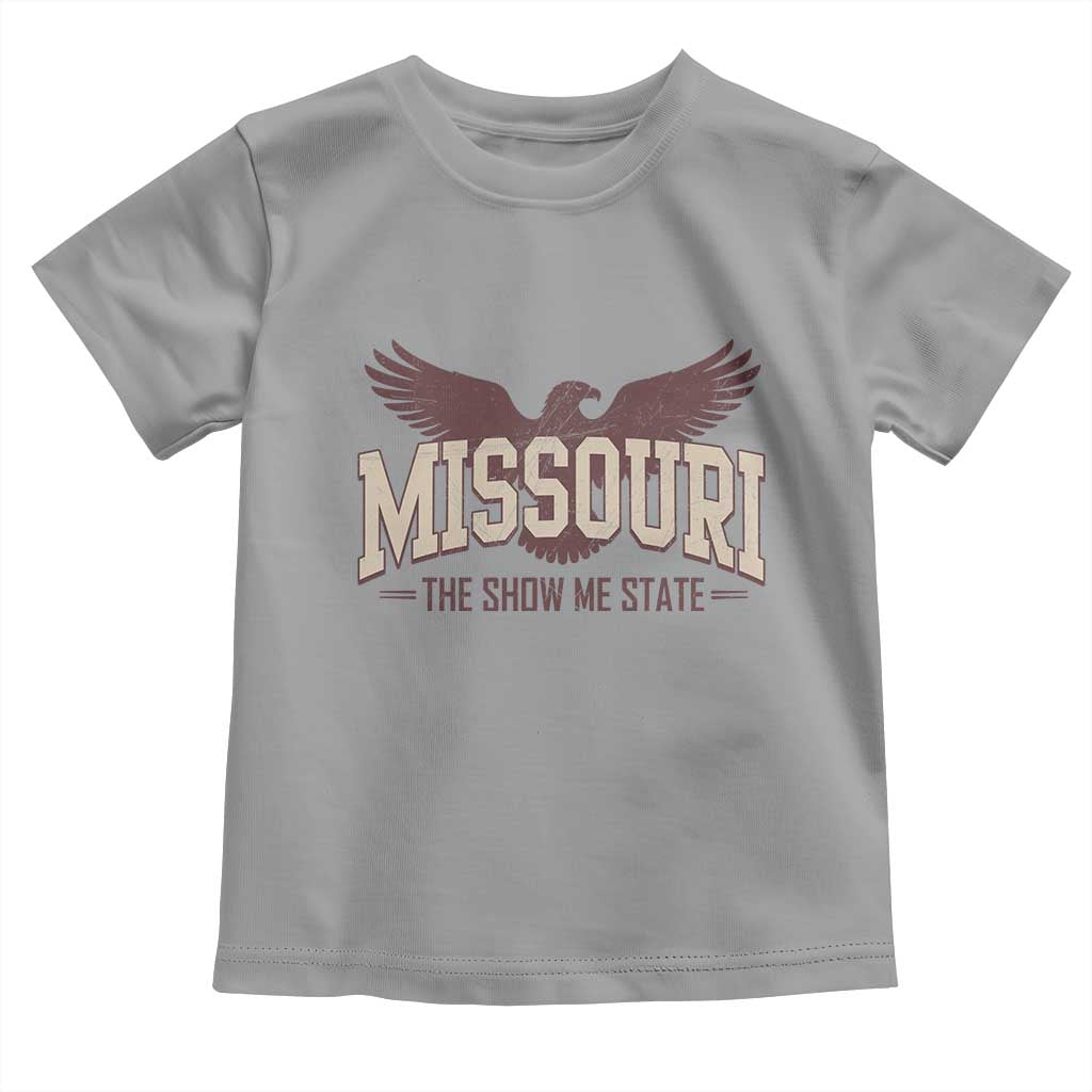 Vintage Missouri Eagle Toddler T Shirt Missouri The Show Me State Retro Distressed