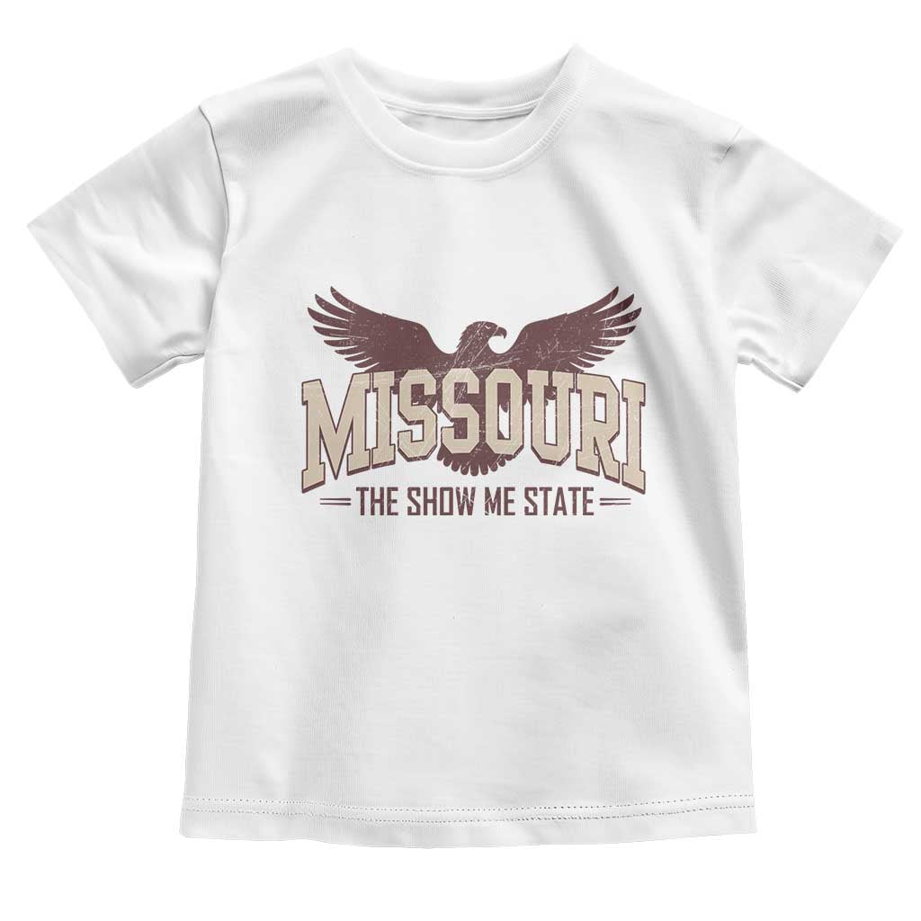 Vintage Missouri Eagle Toddler T Shirt Missouri The Show Me State Retro Distressed