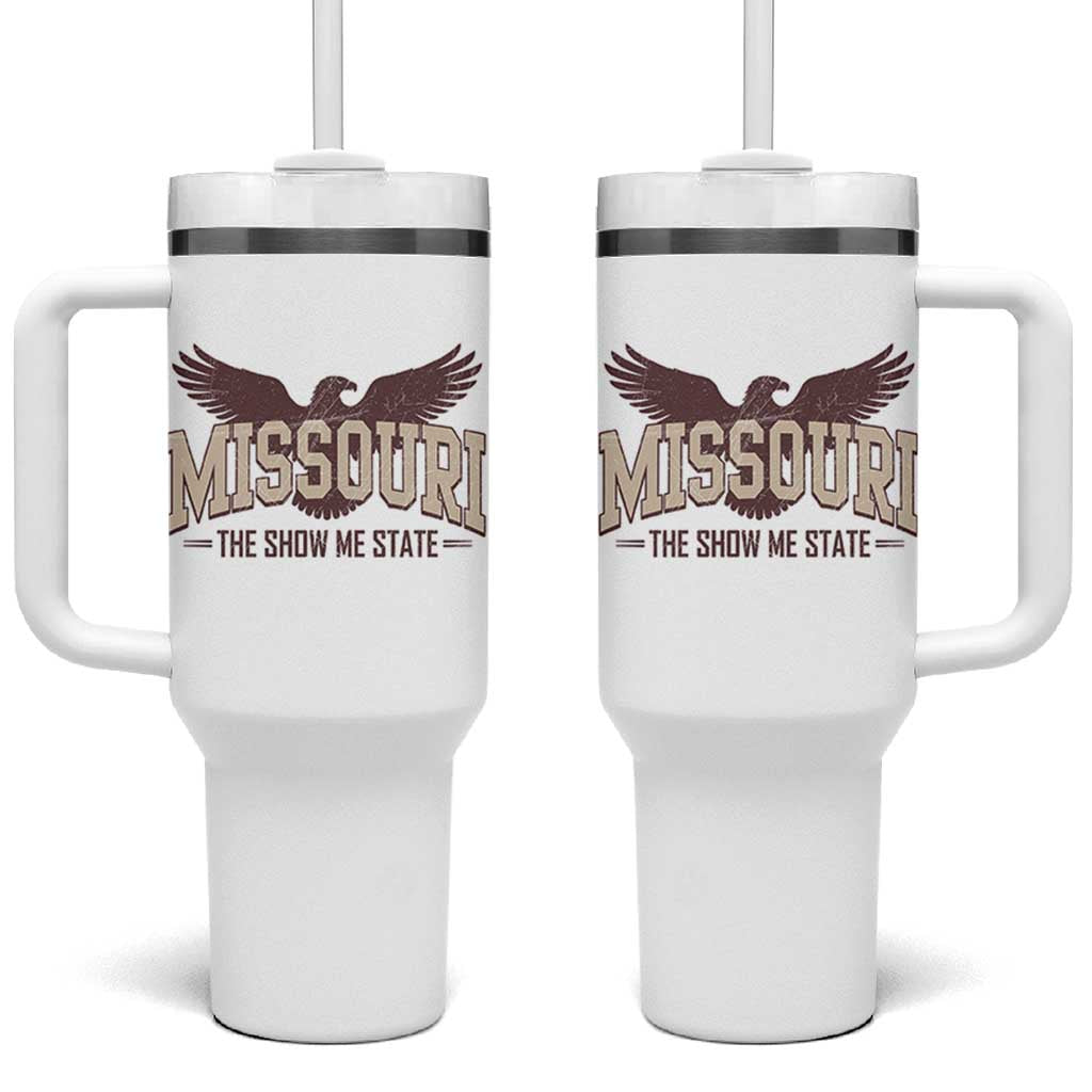 Vintage Missouri Eagle Tumbler With Handle Missouri The Show Me State Retro Distressed