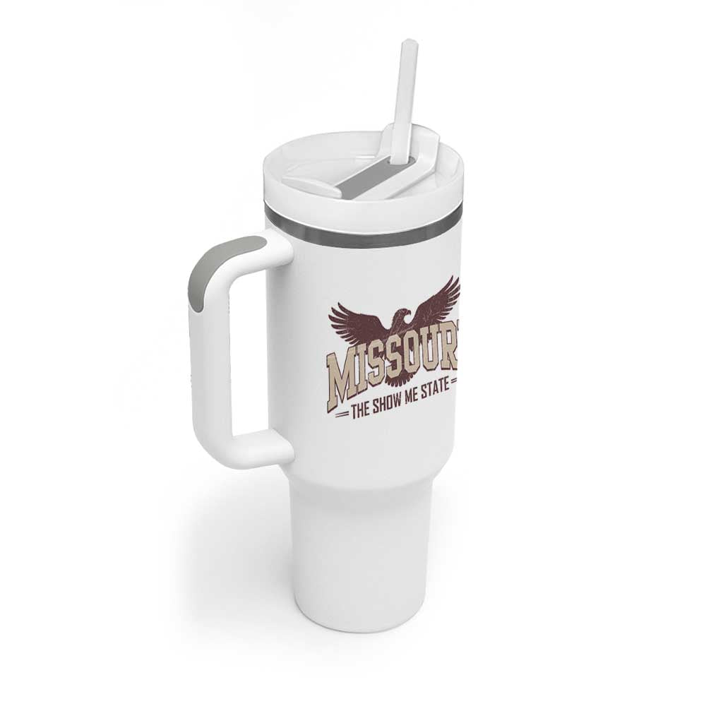 Vintage Missouri Eagle Tumbler With Handle Missouri The Show Me State Retro Distressed