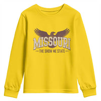 Vintage Missouri Eagle Youth Sweatshirt Missouri The Show Me State Retro Distressed