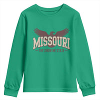 Vintage Missouri Eagle Youth Sweatshirt Missouri The Show Me State Retro Distressed