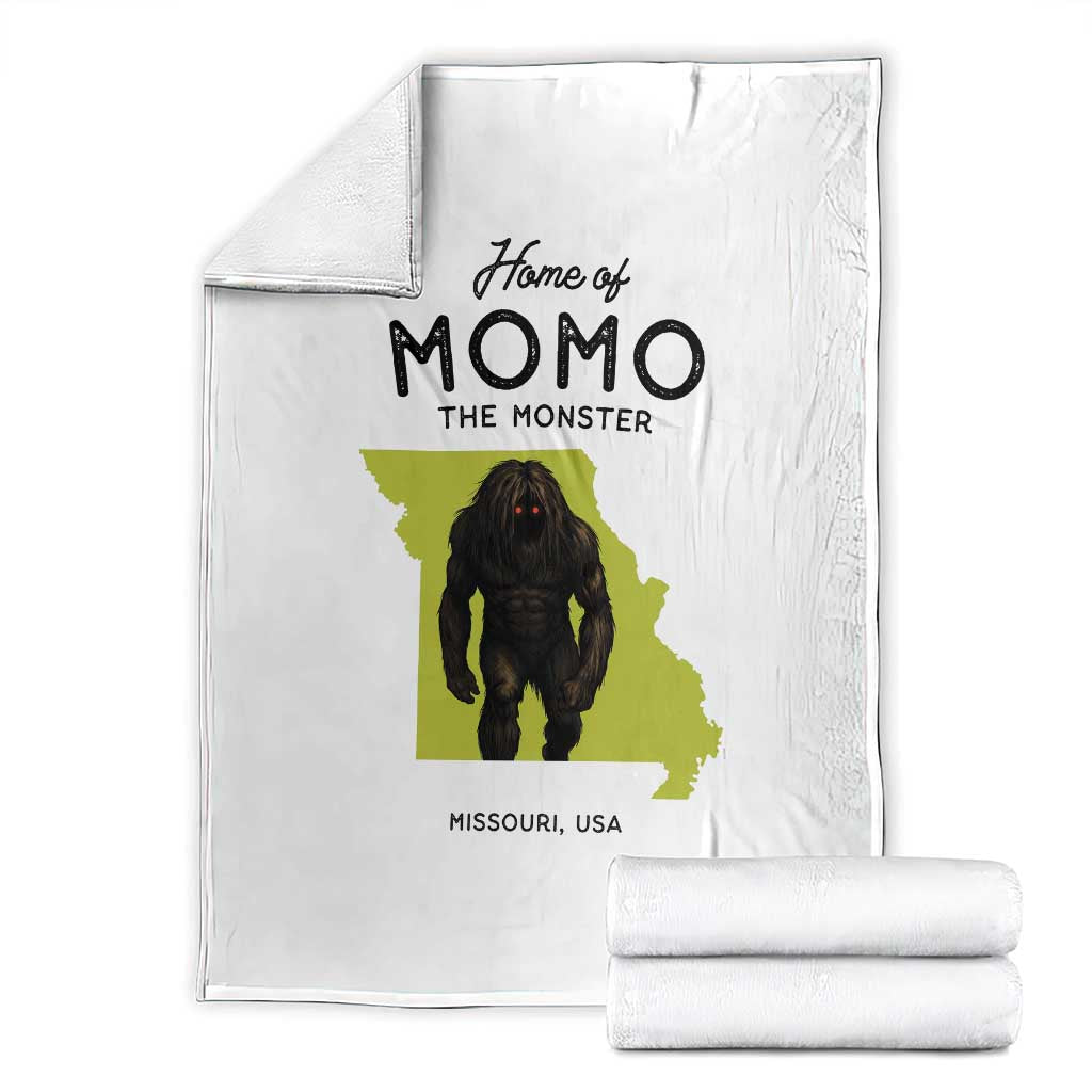 Louisiana Missouri Cryptid Lover Throw Blanket Home Of Momo The Monster
