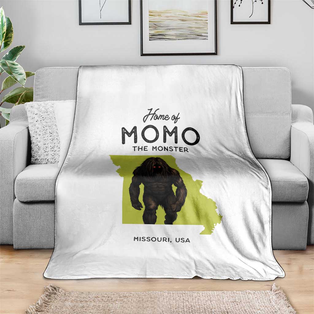 Louisiana Missouri Cryptid Lover Throw Blanket Home Of Momo The Monster