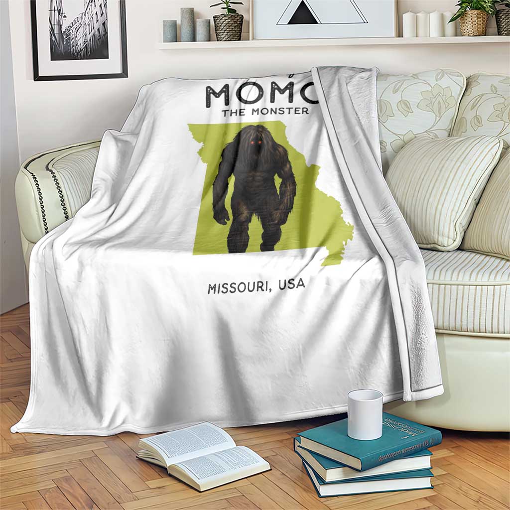 Louisiana Missouri Cryptid Lover Throw Blanket Home Of Momo The Monster