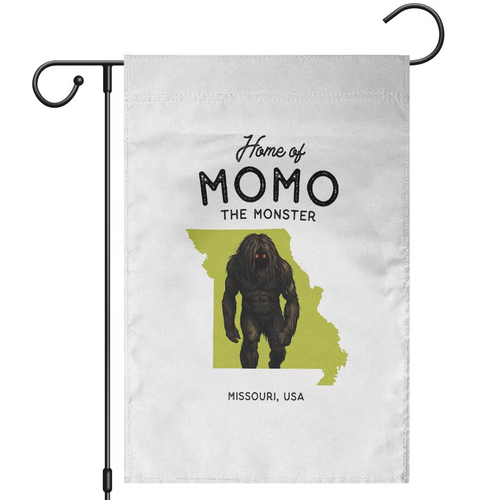 Louisiana Missouri Cryptid Lover Garden Flag Home Of Momo The Monster