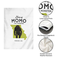 Louisiana Missouri Cryptid Lover Garden Flag Home Of Momo The Monster