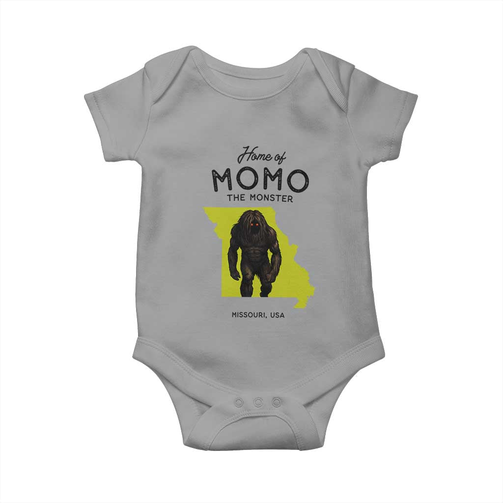 Louisiana Missouri Cryptid Lover Baby Onesie Home Of Momo The Monster