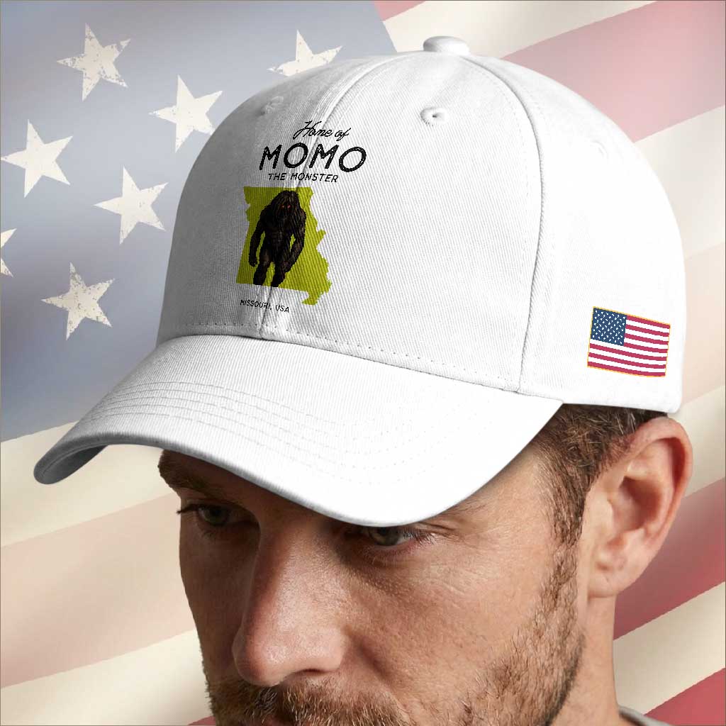 Louisiana Missouri Cryptid Lover Baseball Cap Home Of Momo The Monster