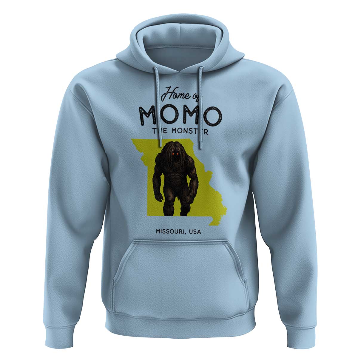 Louisiana Missouri Cryptid Lover Hoodie Home Of Momo The Monster