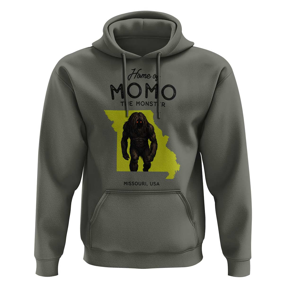 Louisiana Missouri Cryptid Lover Hoodie Home Of Momo The Monster