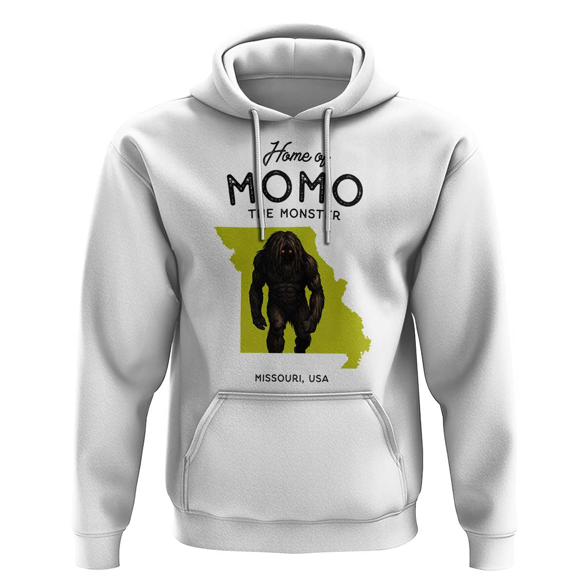 Louisiana Missouri Cryptid Lover Hoodie Home Of Momo The Monster