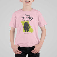 Louisiana Missouri Cryptid Lover T Shirt For Kid Home Of Momo The Monster