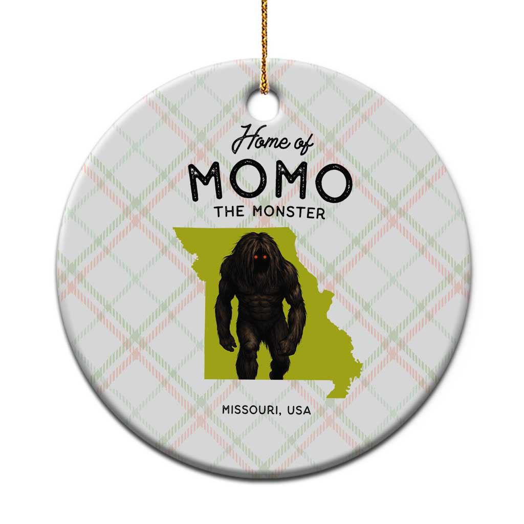 Louisiana Missouri Cryptid Lover Ceramic Ornament Home Of Momo The Monster