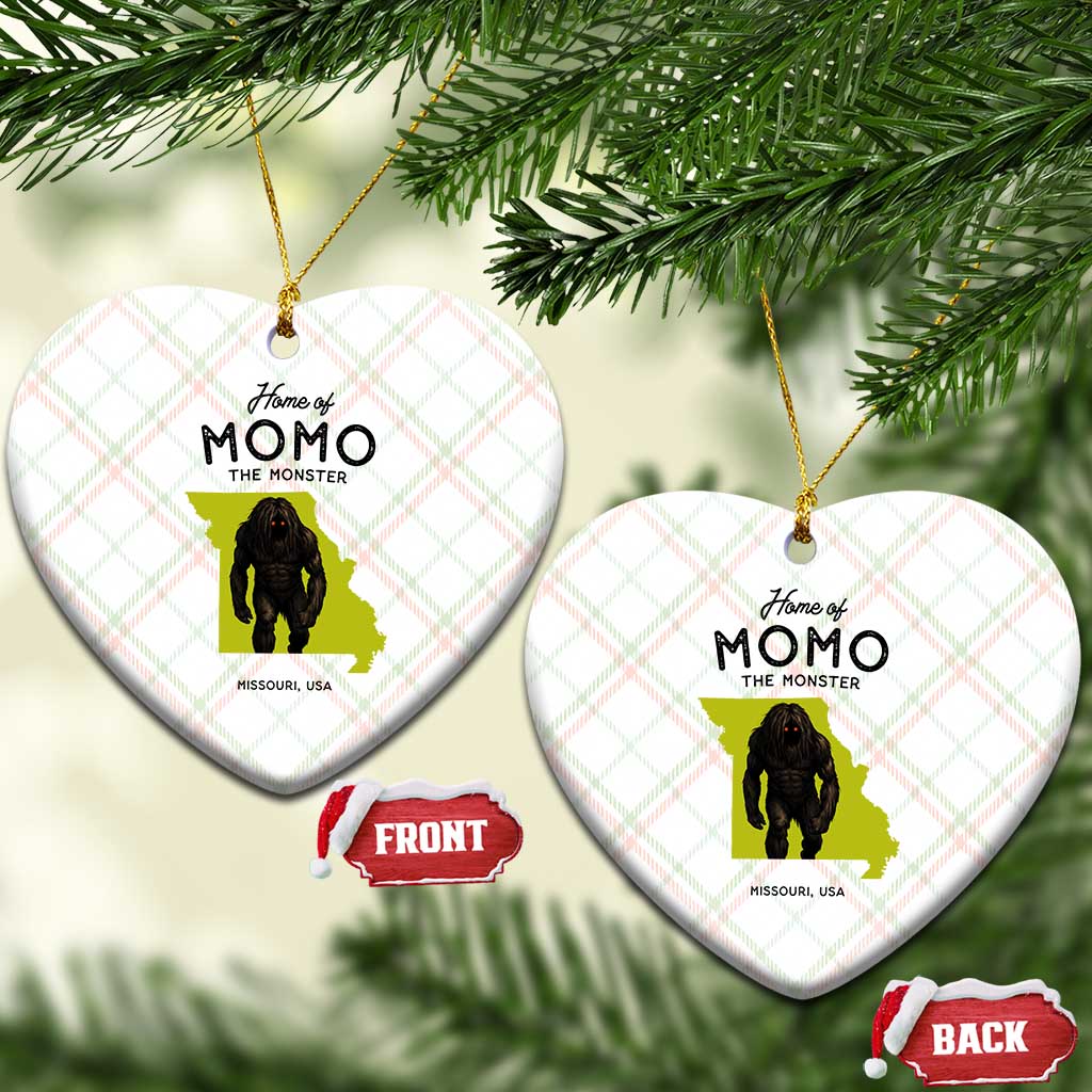 Louisiana Missouri Cryptid Lover Ceramic Ornament Home Of Momo The Monster