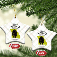 Louisiana Missouri Cryptid Lover Ceramic Ornament Home Of Momo The Monster