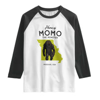 Louisiana Missouri Cryptid Lover Raglan Shirt Home Of Momo The Monster
