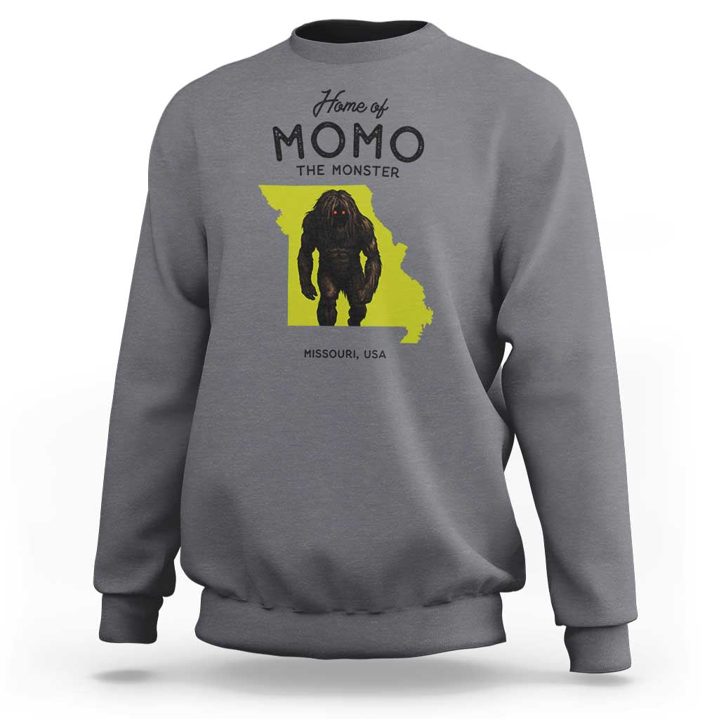 Louisiana Missouri Cryptid Lover Sweatshirt Home Of Momo The Monster
