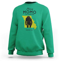 Louisiana Missouri Cryptid Lover Sweatshirt Home Of Momo The Monster