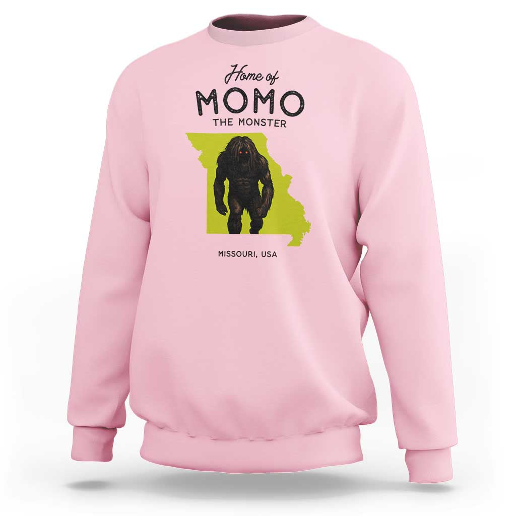Louisiana Missouri Cryptid Lover Sweatshirt Home Of Momo The Monster