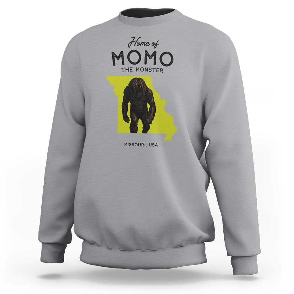 Louisiana Missouri Cryptid Lover Sweatshirt Home Of Momo The Monster