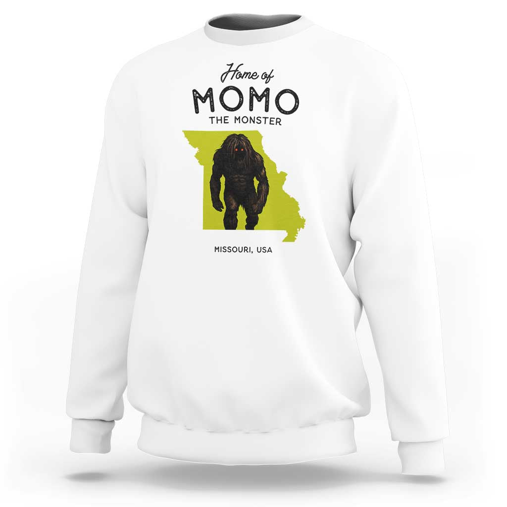 Louisiana Missouri Cryptid Lover Sweatshirt Home Of Momo The Monster